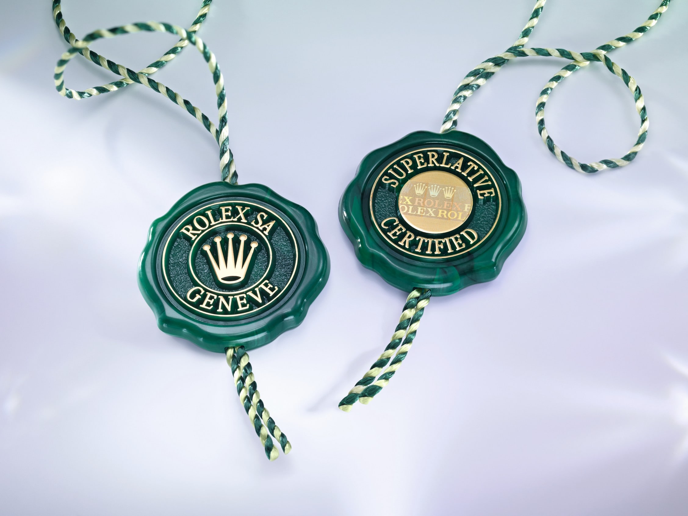 Rolex certified label
