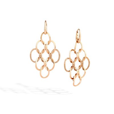 Brera oorbellen rose goud met diamant