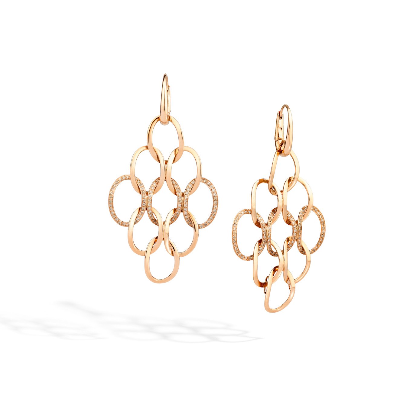 Brera oorbellen rose goud met diamant