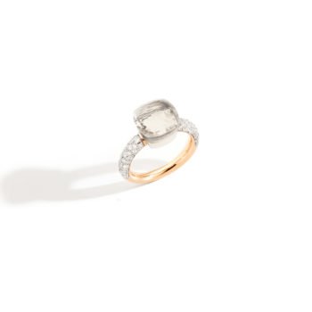 Ring nudo witte topaas