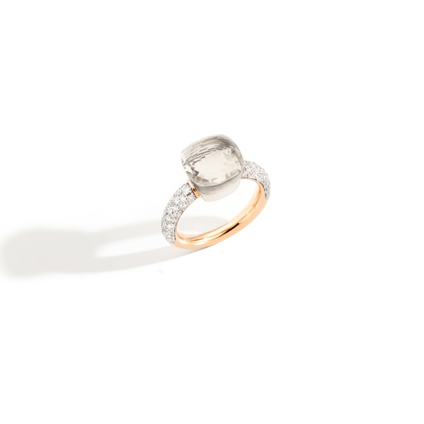 Ring nudo witte topaas